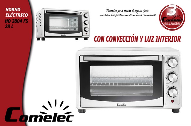 Horno Electrico COMELEC HO 2804 FS – Europa Stocks – Venta de  electrodomésticos con defectos o taras.
